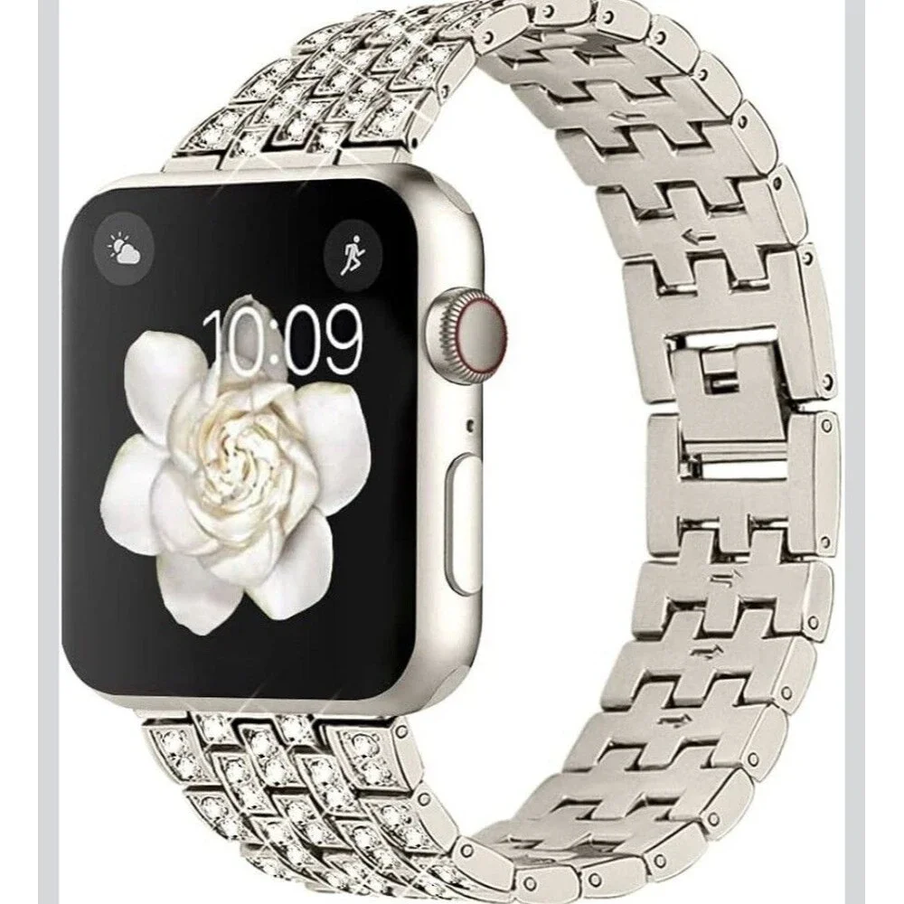 Bing Bands Compatible with Apple Watch 42mm Series 10/41mm/40mm/38mm Silver